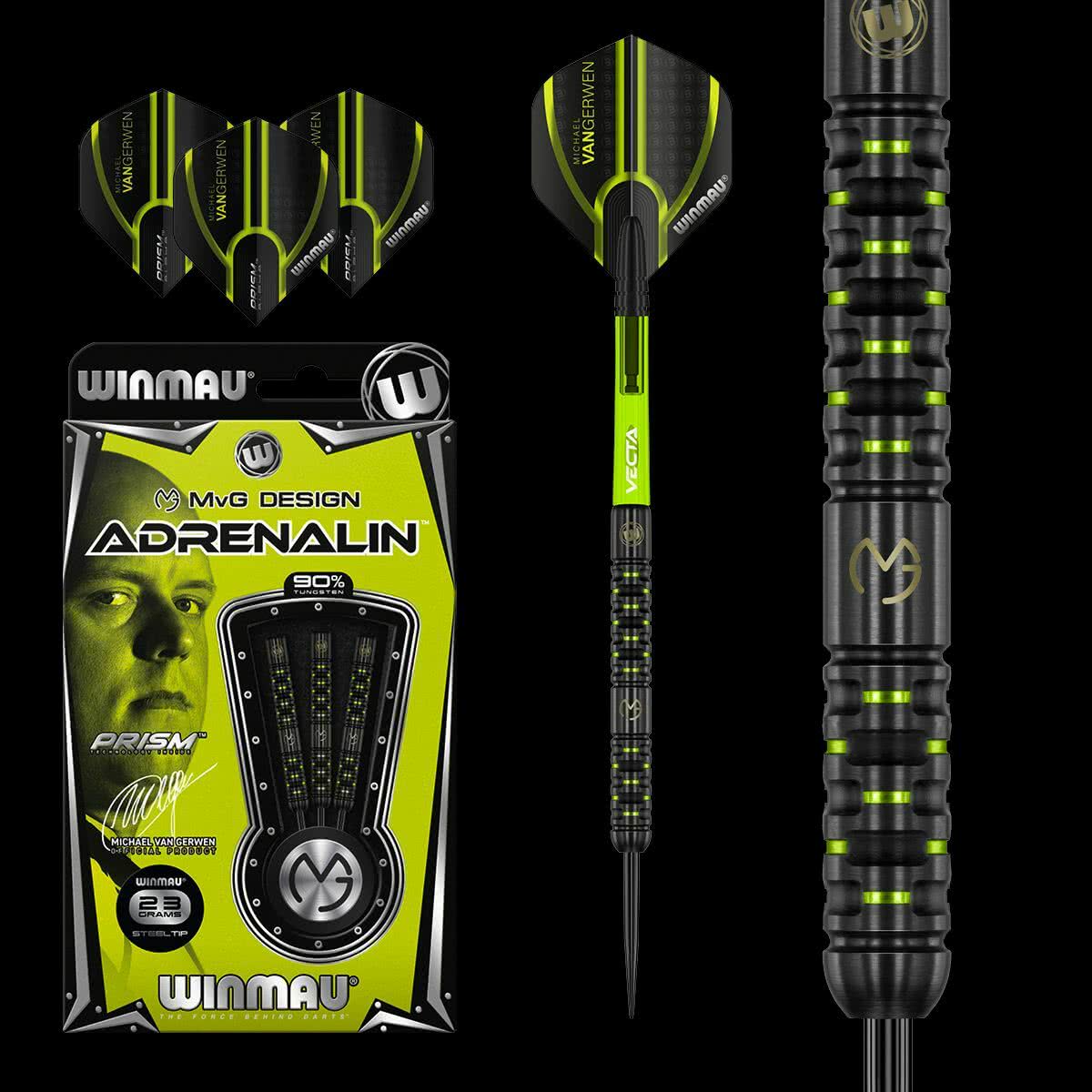 Winmau MvG Adrenalin 90% | Dartstikat | Osta